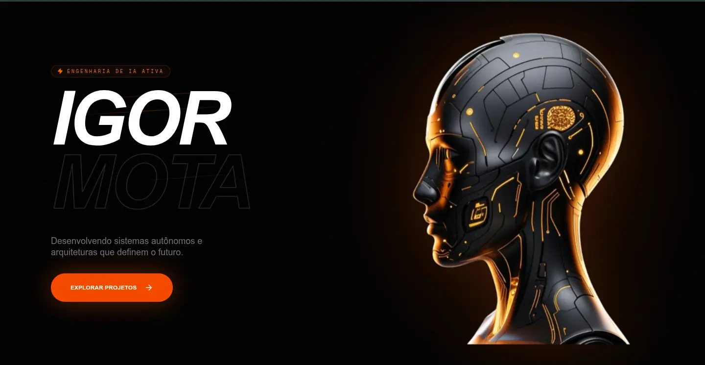 Preview do projeto Portfolio IA